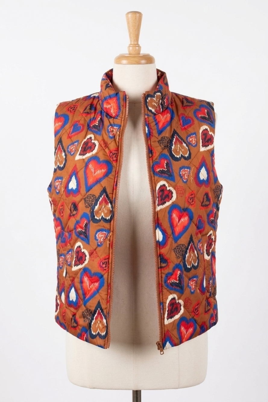 NEW EMILY LOVELOCK ava vest in orange